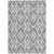 8' X 10' Gray And Ivory Trellis Washable Indoor Outdoor Area Rug