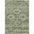 9' X 12' Olive Green And Fern Green Southwestern Washable Indoor Outdoor Area Rug - Olive Green, Fern Green