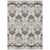 8' X 10' Chocolate Taupe And Beige Oriental Washable Indoor Outdoor Area Rug