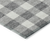 8' X 10' Gray And Charcoal Plaid Washable Indoor Outdoor Area Rug