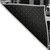 8' Black Gray And Ivory Round Striped Washable Indoor Outdoor Area Rug - Black, Gray, Ivory