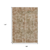 9' X 12' Beige And Copper Abstract Washable Indoor Outdoor Area Rug