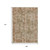 9' X 12' Beige And Copper Abstract Washable Indoor Outdoor Area Rug