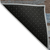 8' X 10' Chocolate Blue And Beige Striped Washable Indoor Outdoor Area Rug