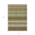 10' X 14' Artichoke Green And Brown Southwestern Washable Indoor Outdoor Area Rug