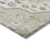 10' X 14' Beige Ivory And Gray Oriental Washable Indoor Outdoor Area Rug