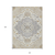 10' X 14' Beige Ivory And Gray Oriental Washable Indoor Outdoor Area Rug
