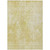 9' X 12' Gold Wheat And Ivory Abstract Washable Indoor Outdoor Area Rug