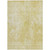 9' X 12' Gold Wheat And Ivory Abstract Washable Indoor Outdoor Area Rug