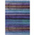 8' X 10' Blue Purple And Taupe Striped Washable Indoor Outdoor Area Rug