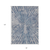 8' X 10' Blue Gray And Silver Abstract Washable Indoor Outdoor Area Rug