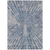 8' X 10' Blue Gray And Silver Abstract Washable Indoor Outdoor Area Rug