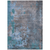 8' X 10' Teal Blue Taupe And Sky Blue Abstract Washable Indoor Outdoor Area Rug