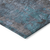 8' X 10' Teal Blue Taupe And Sky Blue Abstract Washable Indoor Outdoor Area Rug