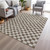 9' X 12' Brown And Ivory Geometric Washable Indoor Outdoor Area Rug - Brown, Ivory