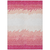 9' X 12' Blush Pink And Ivory Striped Washable Indoor Outdoor Area Rug