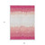9' X 12' Blush Pink And Ivory Striped Washable Indoor Outdoor Area Rug