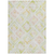 9' X 12' Pink Green And Beige Geometric Washable Indoor Outdoor Area Rug