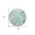 8' Round Teal Round Abstract Washable Non Skid Indoor Outdoor Area Rug