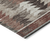8' Brown And Ivory Round Southwestern Washable Indoor Outdoor Area Rug