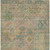10' X 14' Green Teal Blue And Mauve Floral Medallion Washable Indoor Outdoor Area Rug