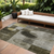 10' X 14' Taupe Gray And Charcoal Geometric Washable Indoor Outdoor Area Rug