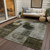10' X 14' Taupe Gray And Charcoal Geometric Washable Indoor Outdoor Area Rug