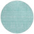 8' Aqua And Ivory Round Floral Washable Indoor Outdoor Area Rug