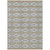 10' X 14' Gray Ivory And Brown Geometric Washable Indoor Outdoor Area Rug