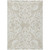 10' X 14' Beige And Ivory Damask Washable Indoor Outdoor Area Rug - Beige, Ivory