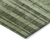 8' Green And Gray Round Striped Washable Indoor Outdoor Area Rug