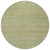 8' Wheat And Sage Round Striped Washable Indoor Outdoor Area Rug