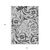 10' X 14' Gray Charcoal And Silver Floral Washable Indoor Outdoor Area Rug