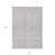 8' X 10' Lavender And Ivory Damask Washable Indoor Outdoor Area Rug