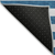 8' Round Navy Blue Round Striped Washable Non Skid Indoor Outdoor Area Rug