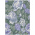 8' X 10' Lavender And Olive Green Floral Washable Indoor Outdoor Area Rug