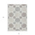 10' X 14' Ivory Brown And Gray Geometric Washable Indoor Outdoor Area Rug