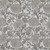 9' X 12' Ivory And Gray Floral Washable Indoor Outdoor Area Rug