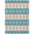 10' X 14' Teal Blue Gray And Copper Geometric Washable Indoor Outdoor Area Rug