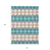 10' X 14' Teal Blue Gray And Copper Geometric Washable Indoor Outdoor Area Rug
