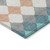 10' X 14' Teal Blue Gray And Copper Geometric Washable Indoor Outdoor Area Rug