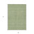 9' X 12' Green And Gray Floral Washable Indoor Outdoor Area Rug - Green, Gray