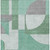 9' X 12' Green Sage And Gray Geometric Washable Indoor Outdoor Area Rug