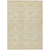8' X 10' Wheat And Ivory Geometric Washable Indoor Outdoor Area Rug