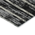 9' X 12' Black Gray And Ivory Striped Washable Indoor Outdoor Area Rug