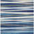 9' X 12' Navy Blue Ivory And Gray Striped Washable Indoor Outdoor Area Rug