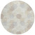 8' Ivory Brown And Gray Round Polka Dot Washable Indoor Outdoor Area Rug