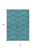 8' X 10' Teal Blue Fern Green And Ivory Geometric Washable Indoor Outdoor Area Rug