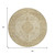 8' Ivory And Beige Round Medallion Washable Indoor Outdoor Area Rug - Ivory, Beige