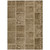 8' X 10' Brown And Beige Patchwork Washable Indoor Outdoor Area Rug